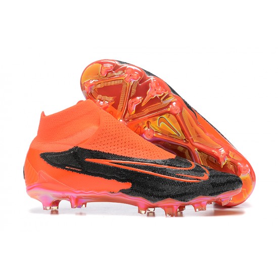 Kopacky Nike Phantom GX Elite FG LightOranžovýý Černá High  Pánské