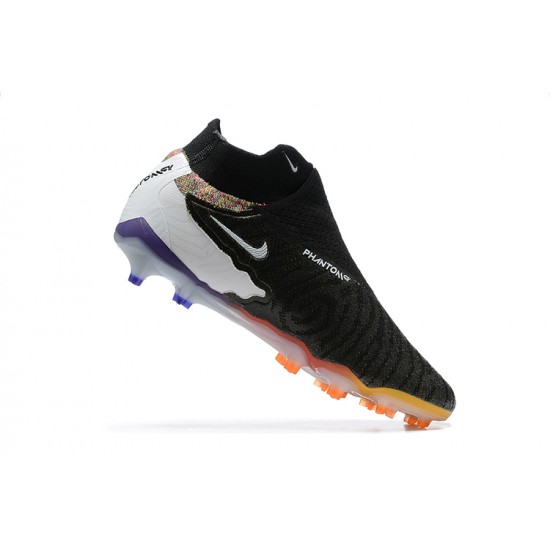 Kopacky Nike Phantom GX Elite FG Oranžovýý Žlutý Černá Bílý Nachový High  Pánské