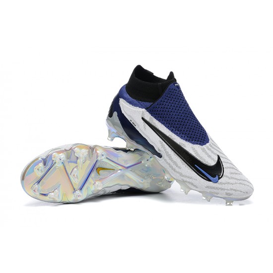 Kopacky Nike Phantom Gx Elite Fg Modrý Bílý High  Pánské