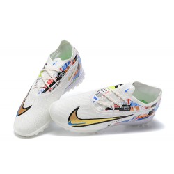 Kopacky Nike Phantom GX Elite DF Link TF Bílý Černá Zlato Low  Pánské