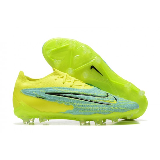 Kopacky Nike Phantom GX Elite FG LightŽlutý Zelená Černá Low  Pánské