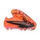 Kopacky Nike Phantom GX Elite FG Oranžovýý Černá Low  Pánské