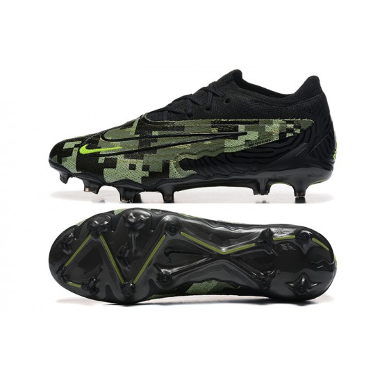 Kopacky Nike Phantom GX Elite FG Low Černá Zelená Pánské 