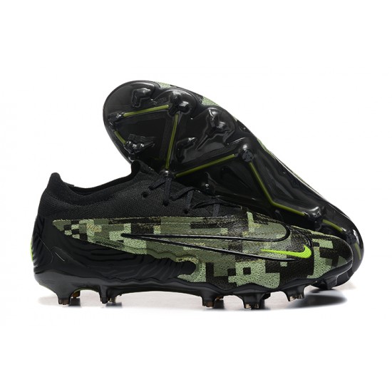 Kopacky Nike Phantom GX Elite FG Low Černá Zelená Pánské 