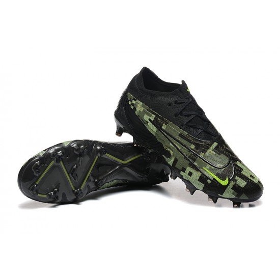 Kopacky Nike Phantom GX Elite FG Low Černá Zelená Pánské 