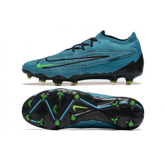 Kopacky Nike Phantom GX Elite FG Low Blue Černá Zelená Pánské 