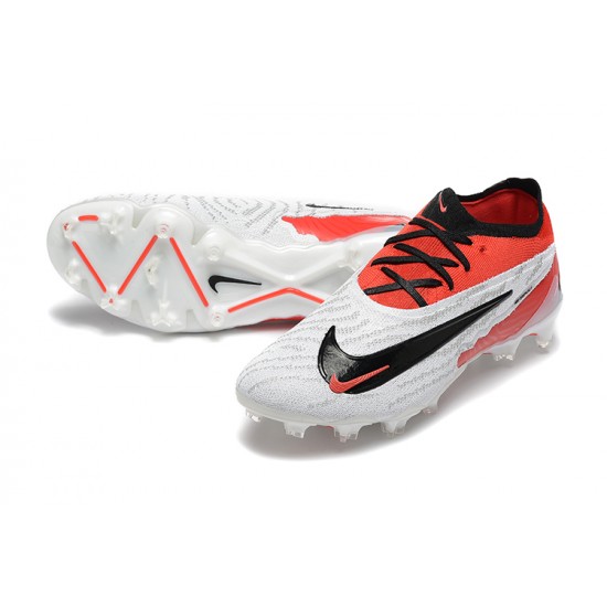 Kopacky Nike Phantom GX Elite FG Low Bílý Červené Černá Pánské 