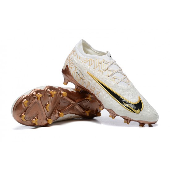 Kopacky Nike Phantom GX Elite FG Low Bílý Žlutý Brown Pánské 