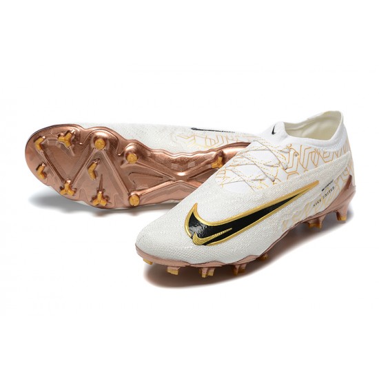 Kopacky Nike Phantom GX Elite FG Low Bílý Žlutý Brown Pánské 