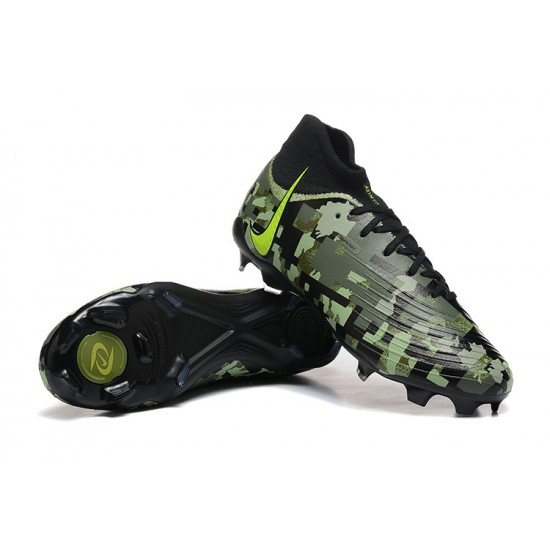 Kopacky Nike Phantom Luna Elite FG High Top Černá Zelená Pánské 