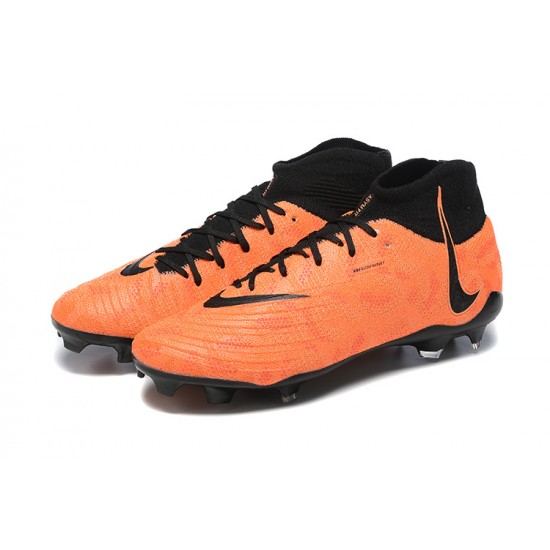 Kopacky Nike Phantom Luna Elite FG High Top Oranžovýý Černá Pánské 