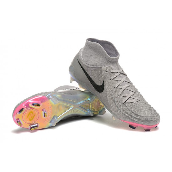 Kopacky Nike Phantom Luna Elite FG High Top Růžový Šedá Černá Pánské 