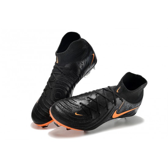 Kopacky Nike Phantom Luna Elite FG High Top Černá Oranžovýý Pánské 