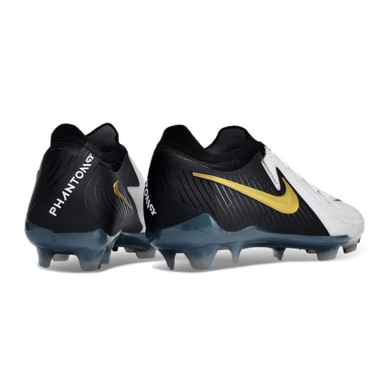 Kopacky Nike Phantom Luna Elite FG Low Černá Bílý Zlato Pánské/Dámské 