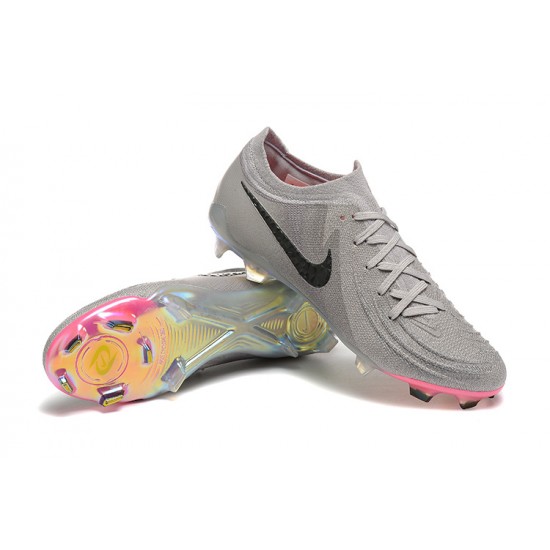 Kopacky Nike Phantom Luna Elite FG Low Šedá Černá Pánské 