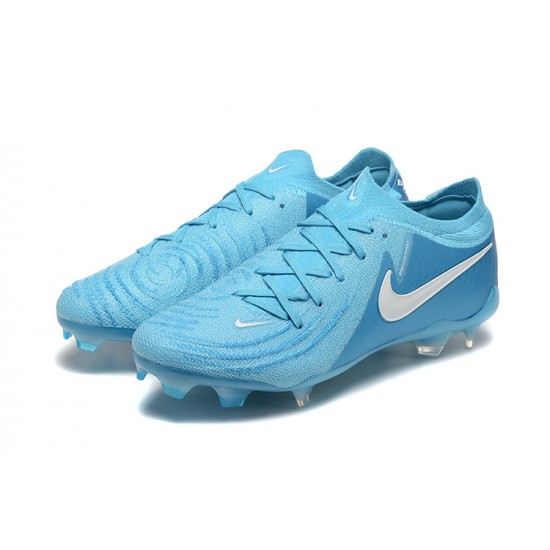 Kopacky Nike Phantom Luna Elite FG Low Modrý Bílý Pánské 