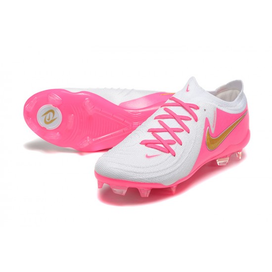 Kopacky Nike Phantom Luna Elite FG Low Peach Bílý Zlato Pánské 