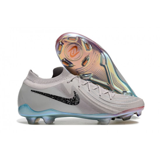 Kopacky Nike Phantom Luna Elite FG Low Šedá Černá Pánské/Dámské 