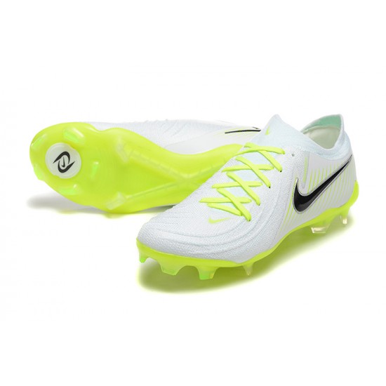 Kopacky Nike Phantom Luna Elite FG Low Bílý Černá Zelená Pánské 