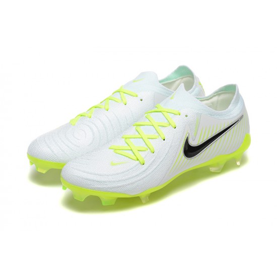 Kopacky Nike Phantom Luna Elite FG Low Bílý Černá Zelená Pánské 