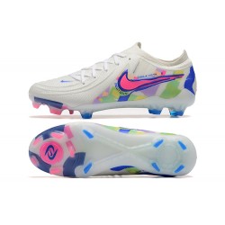 Kopacky Nike Phantom Luna Elite FG Low Bílý Blue Růžový Pánské 