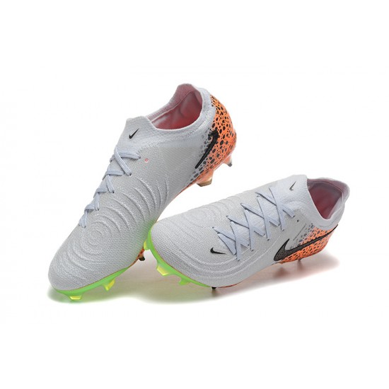 Kopacky Nike Phantom Luna Elite FG Low Bílý Zelená Pánské 