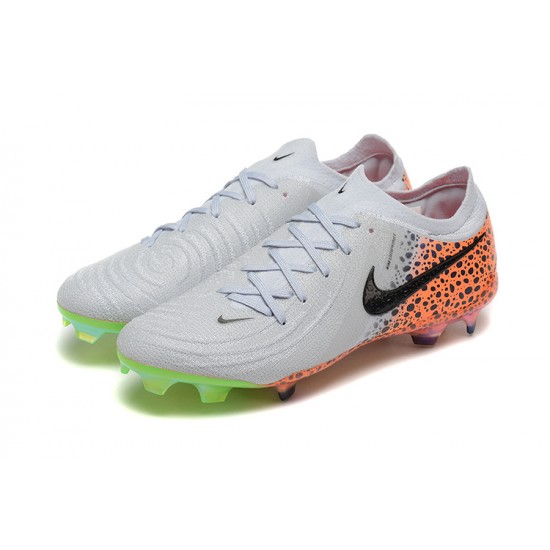 Kopacky Nike Phantom Luna Elite FG Low Bílý Zelená Pánské 