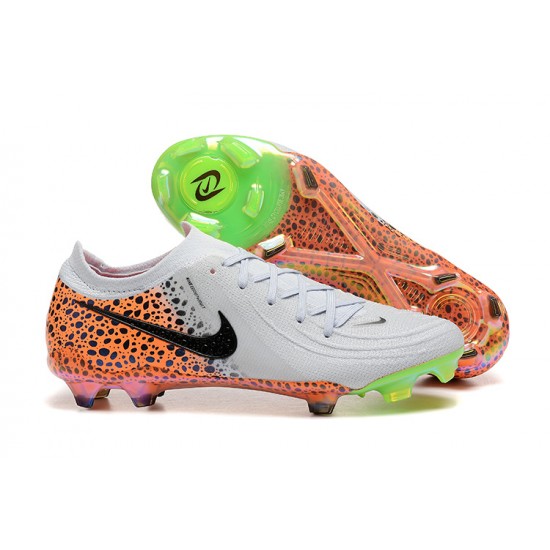 Kopacky Nike Phantom Luna Elite FG Low Bílý Zelená Pánské 