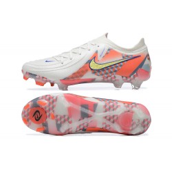 Kopacky Nike Phantom Luna Elite FG Low Bílý Oranžovýý Žlutý Pánské 