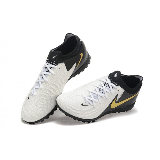 Kopacky Nike Phantom Luna Elite TF Low Bílý Černá Zlato Pánské