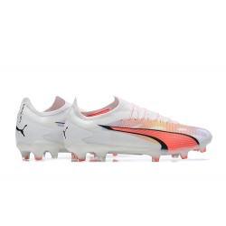 Kopacky Puma Future Ultimate FG Low Bílý Růžový Pánské 