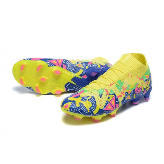 Kopacky Puma Future Ultimate FG Low Žlutý Modrý Pánské 