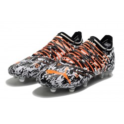 Kopacky Puma Future Z 1.3 FG Low Bílý Černá And Oranžovýý Pánské 