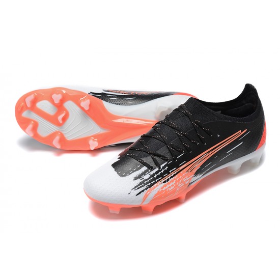 Kopacky Puma Ultra Ultimate FG Low Černá Bílý Červené Pánské 