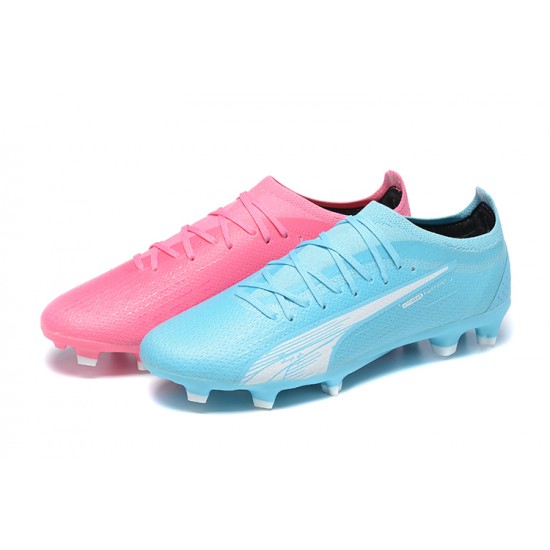 Kopacky Puma Ultra Ultimate FG Low Modrý Růžový Pánské 