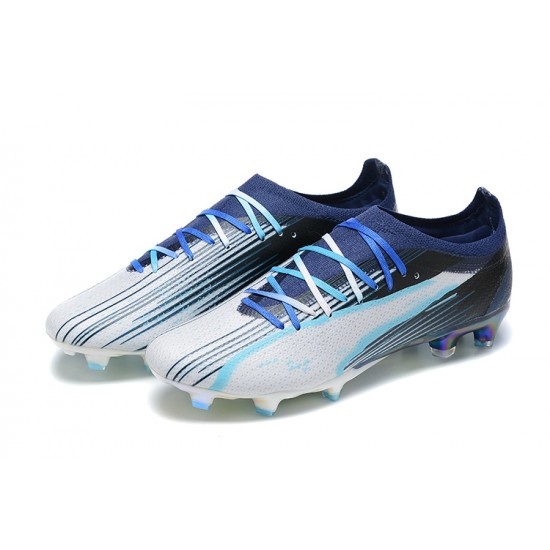 Kopacky Puma Ultra Ultimate FG Low Modrý Bílý Pánské 