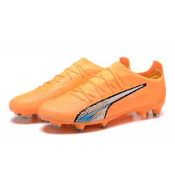 Kopacky Puma Ultra Ultimate FG Low Oranžovýý Modrý Pánské 