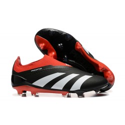 Adidas Predator Elite Laceless Boots FG Černá Červená Bílá Pánské Kopačky