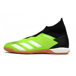 Kopačky Adidas PČervenéator 20.3 Laceless IN Zelená Černá Bílá 39-45