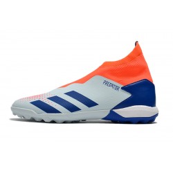 Kopačky Adidas PČervenéator 20.3 Laceless TF Modrý oranžový Bílá 39-45