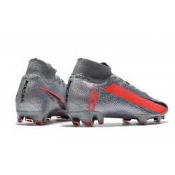 Kopačky Nike Mercurial Superfly 7 Elite FG Stříbro Červené 39-45