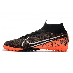 Kopačky Nike Mercurial Superfly 7 Elite MDS TF Černá oranžový Bílá 39-45