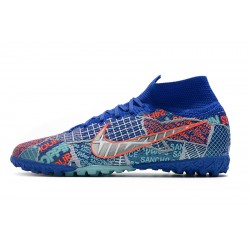 Kopačky Nike Mercurial Superfly 7 Elite MDS TF Modrý oranžový 39-45