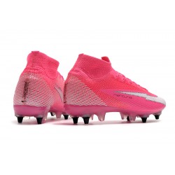 Kopačky Nike Mercurial Superfly 7 Elite SG-PRO AC Růžový Stříbro 39-45