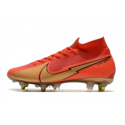 Kopačky Nike Mercurial Superfly 7 Elite SG-PRO AC Červené Zlato 39-45