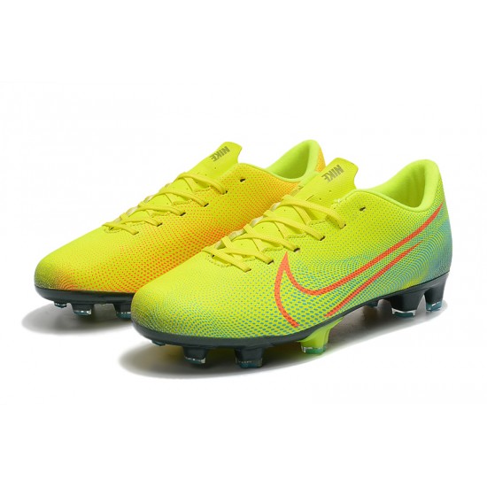 Kopačky Nike Mercurial Vapor XIII FG Zelená Modrý oranžový 39-45